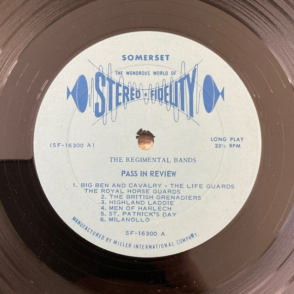 The Regimental Bands: Pass In Review Vintage Vinyl Record - Picture 8 of 11